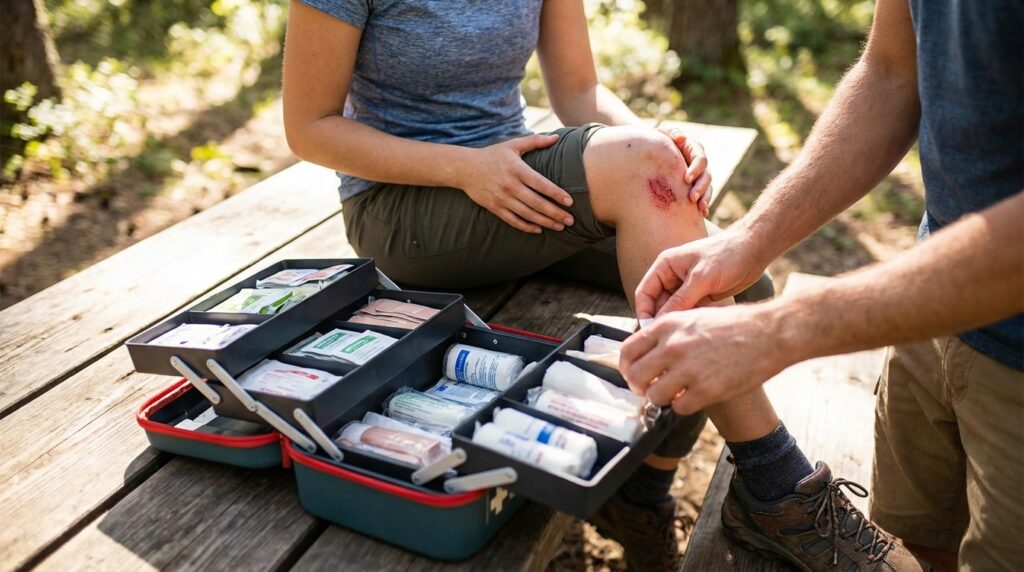 Comprehensive first aid kits.