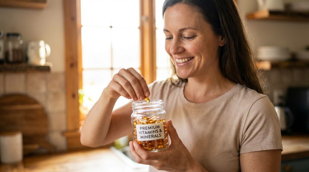 Premium vitamins, minerals, wellness.