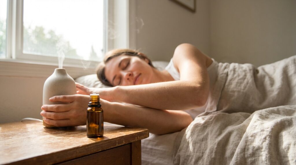 Relaxation with essential oils.